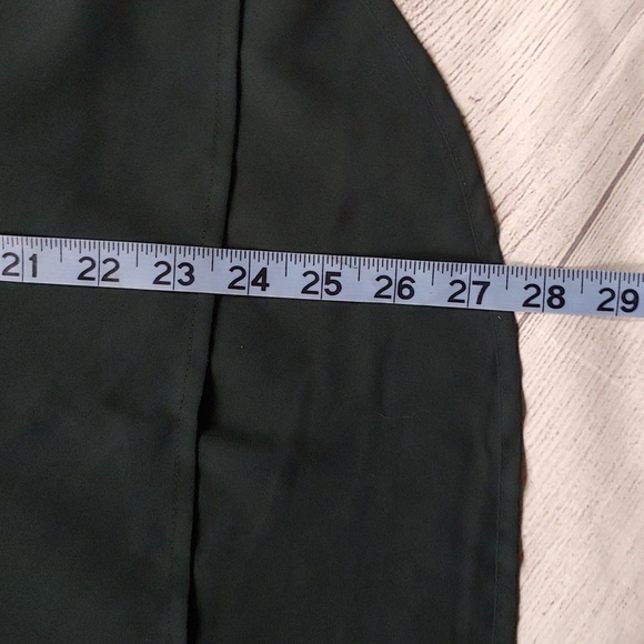 EXPRESS FACTORY EVERGREEN POPOVER BLOUSE - Picture 10 of 10